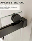 New Tempered Glass Shower Door Options color:matte black