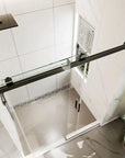 New Tempered Glass Shower Door Options color:matte black