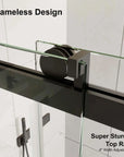 New Tempered Glass Shower Door Options color:matte black