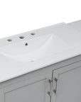 Elysian 84" Freestanding Bathroom Vanity with Double Sinks – Grey