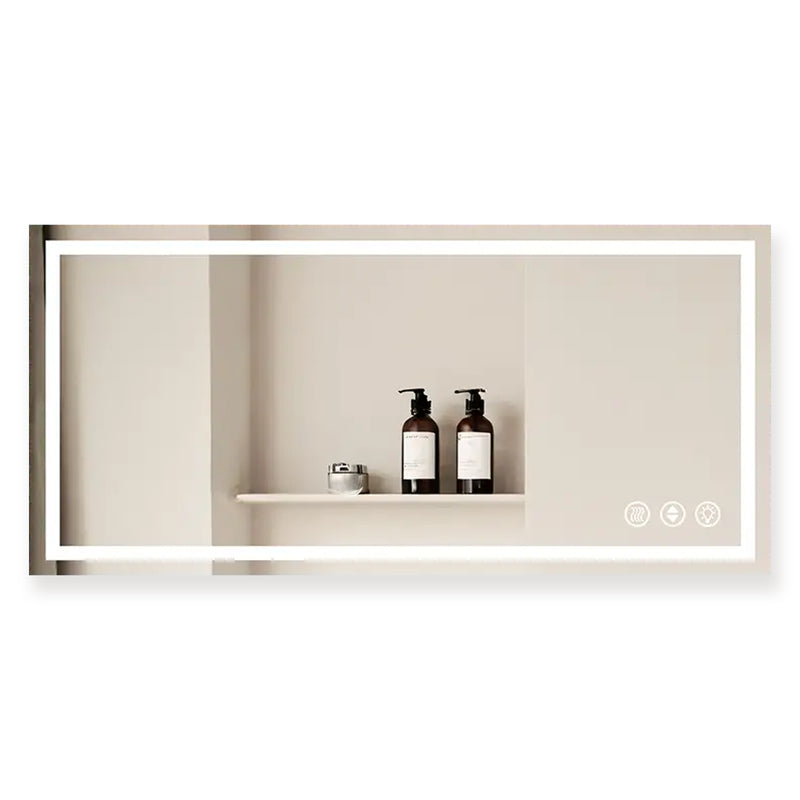 84"x40" Adjustable LED Bathroom Vanity Mirror with Brightness Memory – Anti Fog