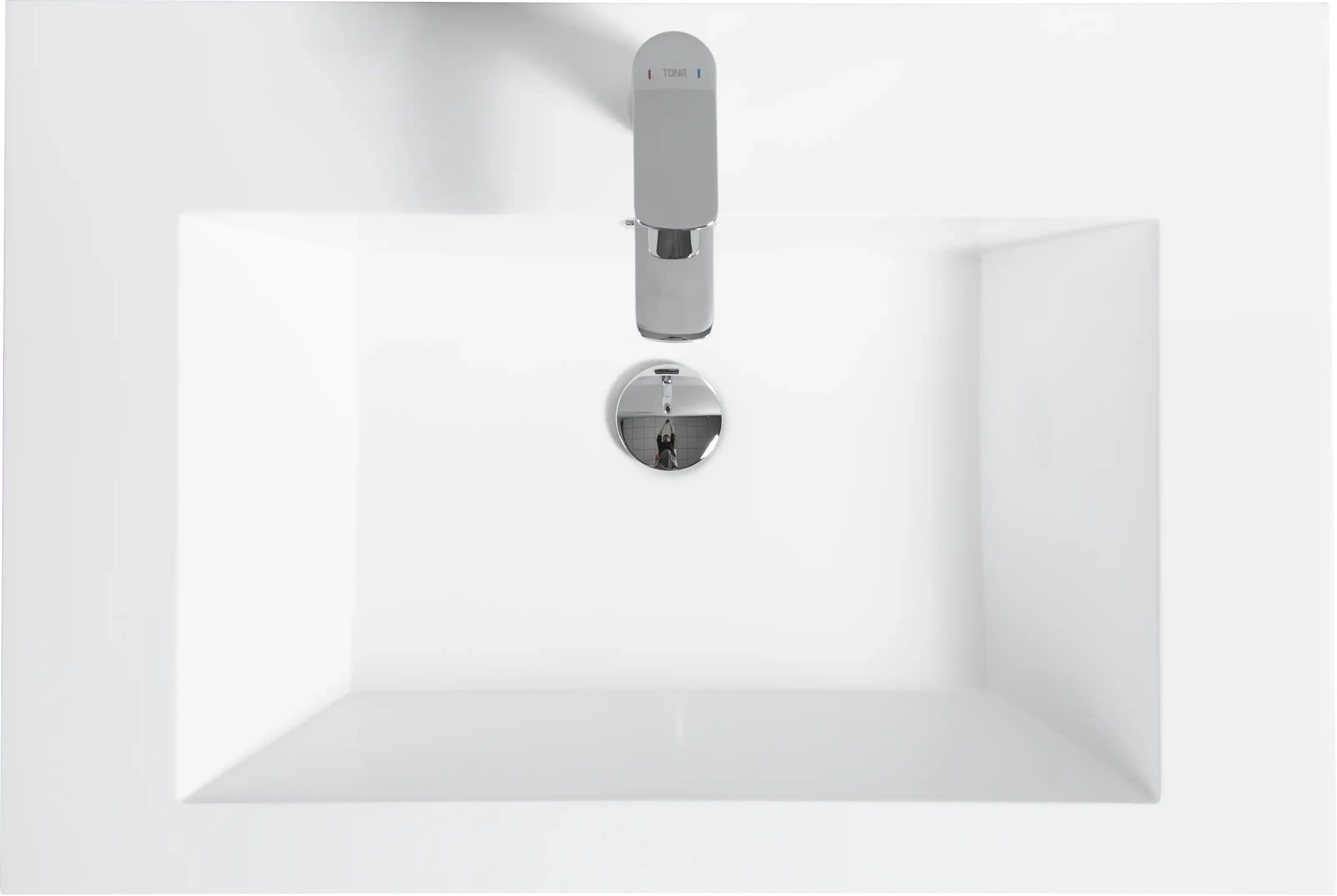 Floating Bathroom Vanity with Resin Top Basin & Soft Close Drawers - Modern Wall-Mounted Storage Cabinet color: Ash Grey