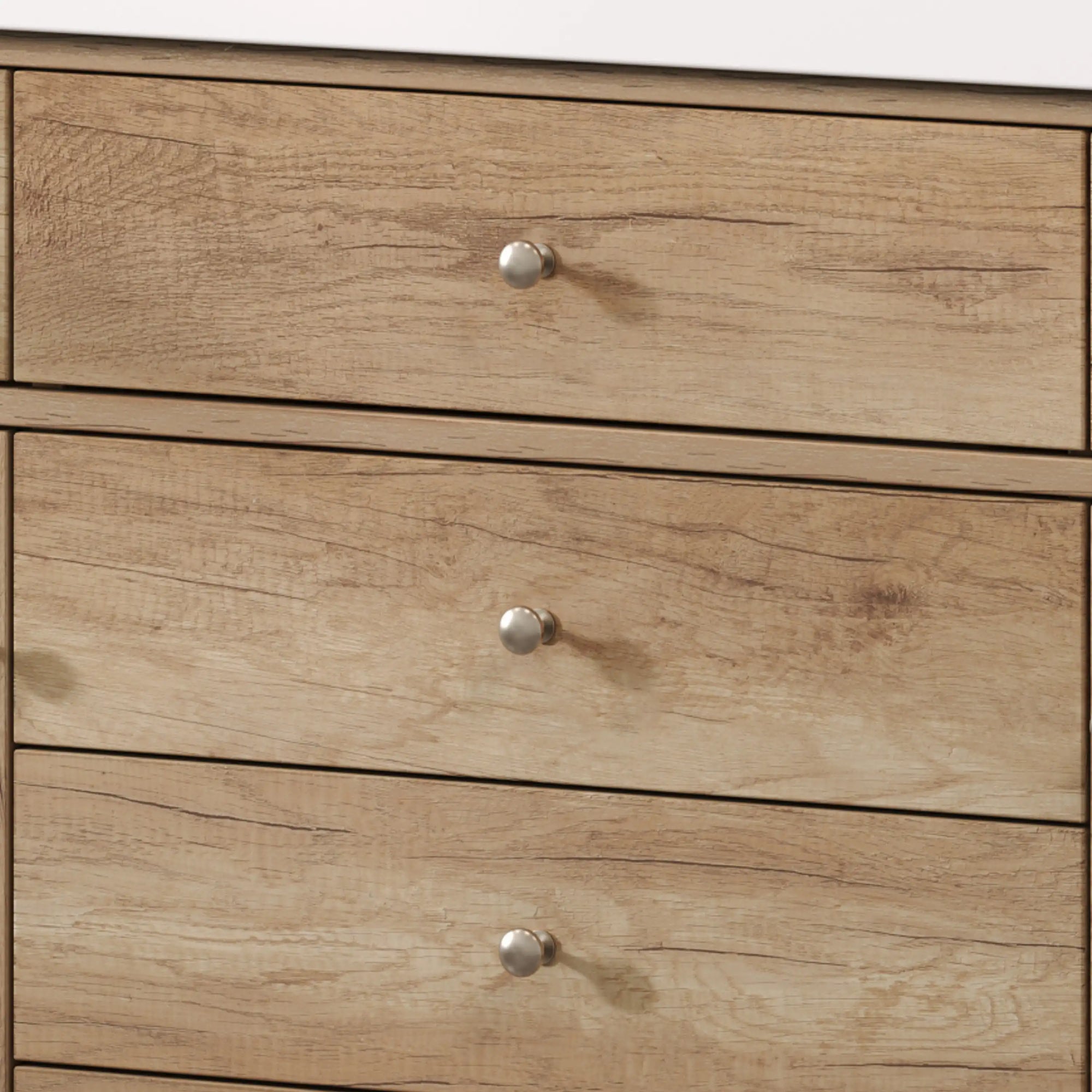 Soleil 60&quot; Bathroom Vanity with Sink, Natural Wood Cabinet with Drawers