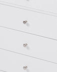 Soleil 60" Bathroom Vanity with Sink, Elegant White Cabinet with Drawers