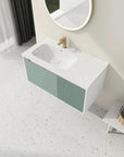 32" Floating Bathroom Vanity with Sink and Soft Close Door size: 40 X 20