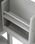 20" grey vanity bathroom unit door rack storage detail | Ace Decor