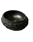 Astra Series 18" Oval Sculpted Resin Stone Vessel Basin - Onyx Black