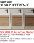 Color variation reference of 18" wall mount bathroom sink vanity under different lighting conditions | Ace Decor