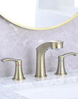 Harbor Series Brushed Gold Faucet Bathroom – Pull-Out Sprayer with 2 Handles