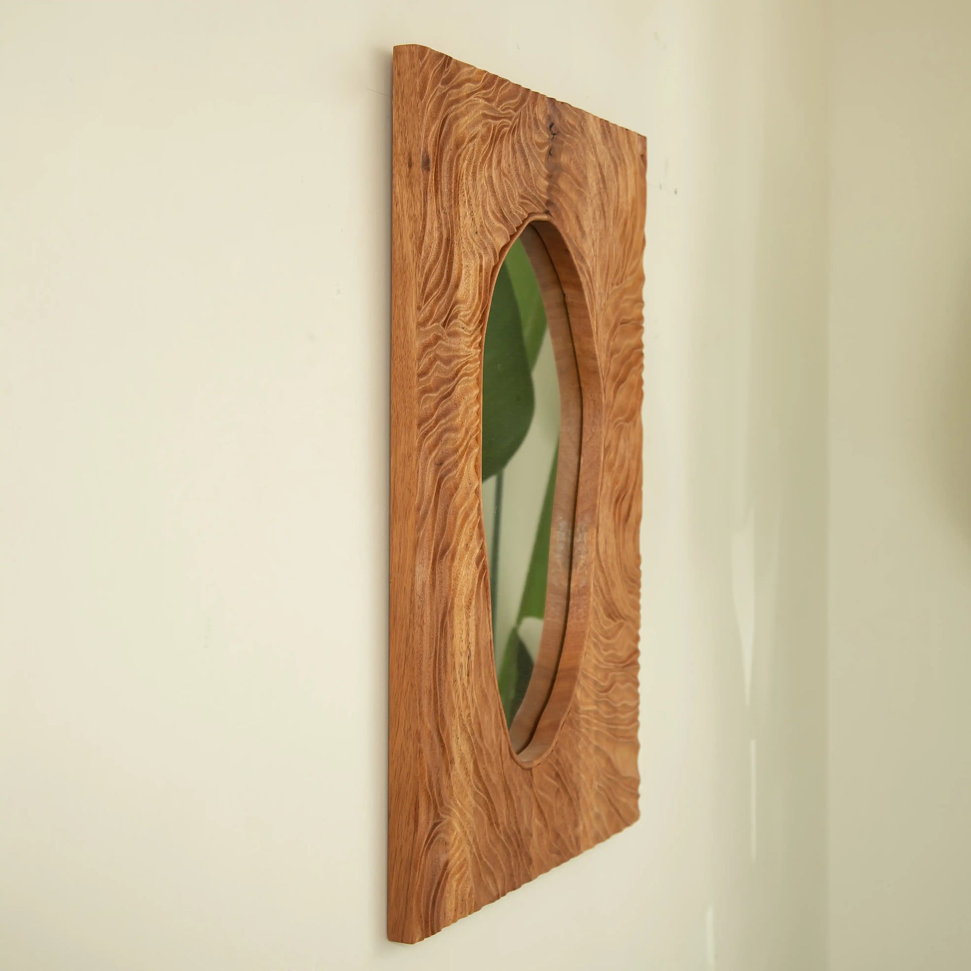 Eon Series 20&quot; Rectangular Wall Rosewood Vanity Mirror