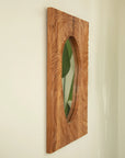 Eon Series 20" Rectangular Wall Rosewood Vanity Mirror