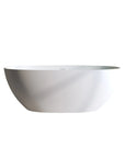 ACE DECOR freestanding bathtub Solid Surface Bathtub in matte white, minimalist style for modern bathrooms.
