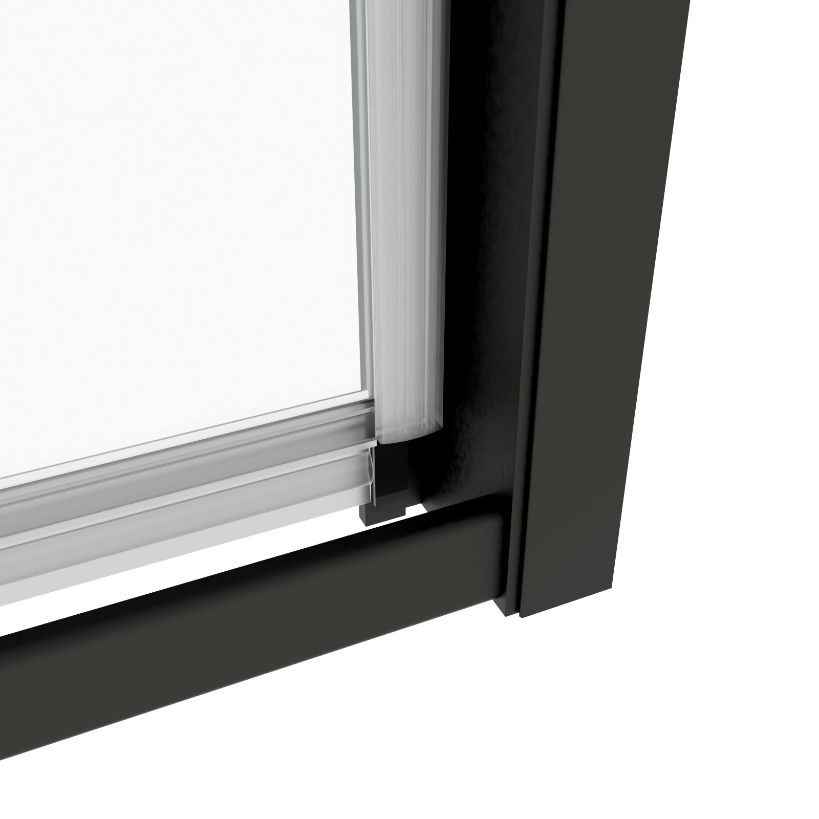 32‘’ x 72&#39;&#39; Black Framed Pivot Shower Door – Easy Access &amp; Watertight Seal