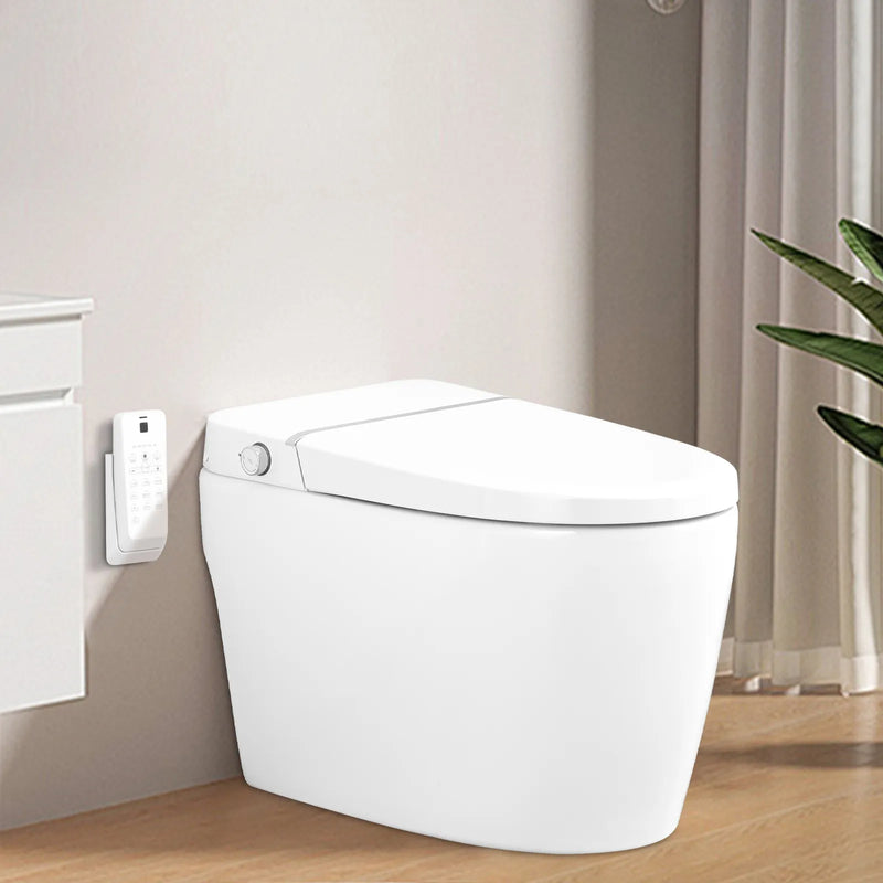 LUXOVA Plus Smart Bidet Toilet – Auto Lid Open with Foot Sensor, Heated Seat & Auto Flush