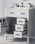 bathroom cabinet with drawers color:grey