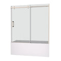 AquaShield 56-60" Frameless Bathtub Door - Chrome