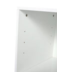 Monterey Series 84" Double Floating Bathroom Vanity in Imitative Oak with Side Cabinet and Integrated Sink