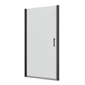 30" W x 72" H Matte Black Frameless Pivot Shower Door