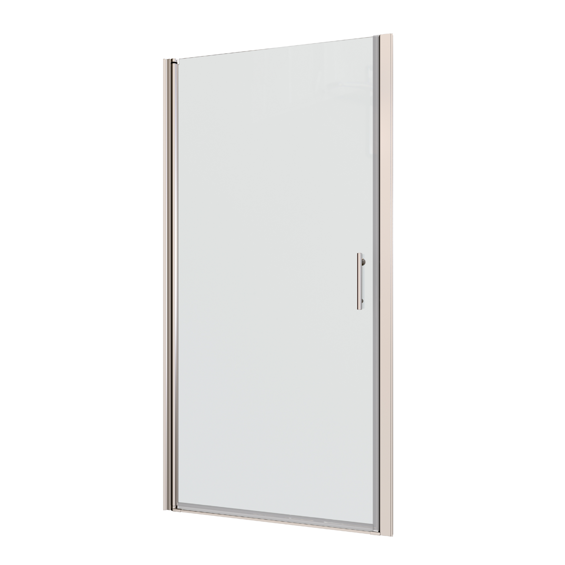 24/28/30/32/34/36*72 Pivot Shower Door Matte Black Chrome Frameless