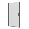24/28/30/32/34/36*72 Pivot Shower Door Matte Black Chrome Frameless