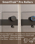 48" x 74" Black Frameless Double Sliding Shower Door with Soft-Close - Leak-Proof, Easy-Clean