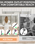 Medicine cabinet with built-in power outlet