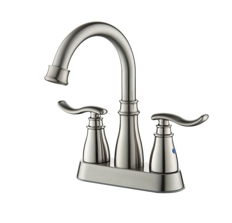 Kitchen Faucet - Quick Open Valve, 180° Swivel, CUPC Certified color:Brushed Stainless Steel