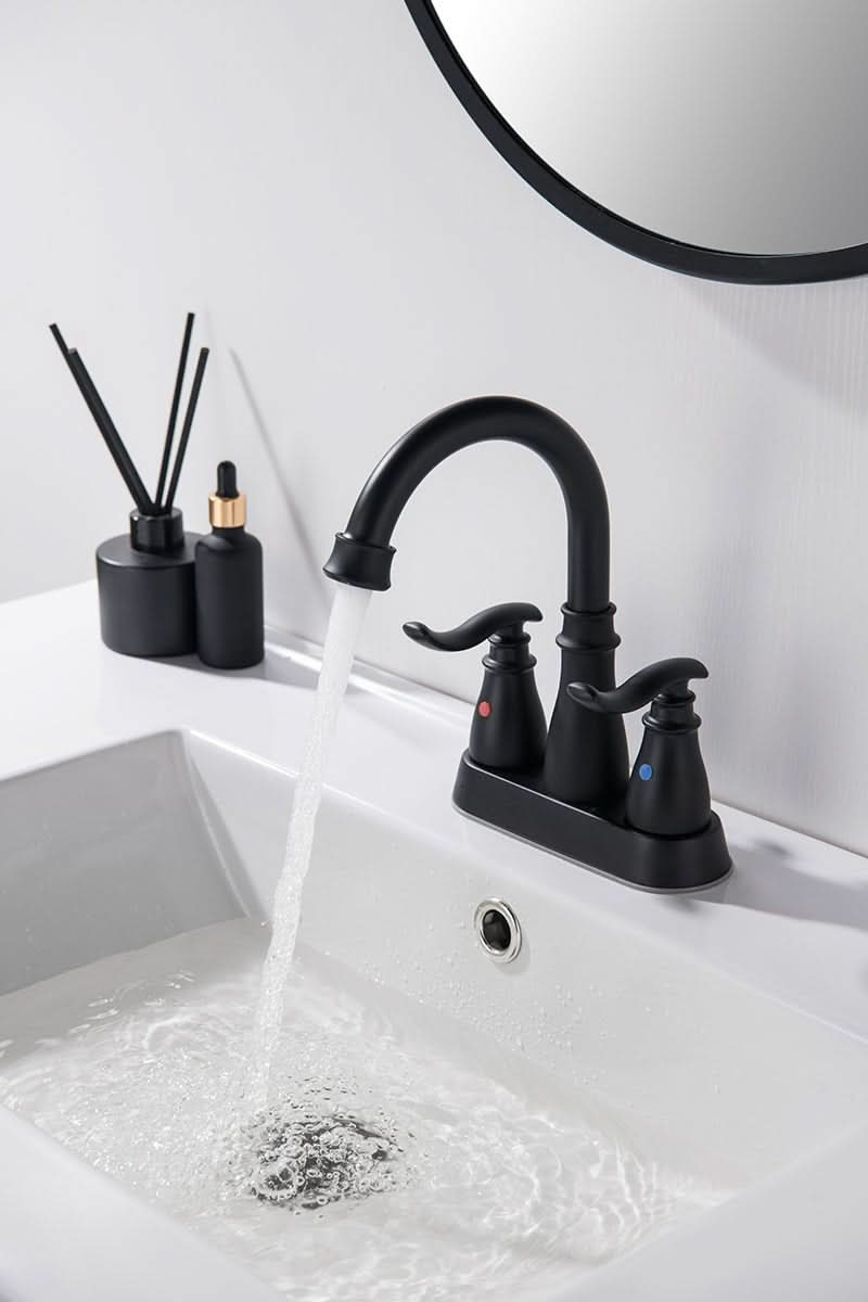 Kitchen Faucet - Quick Open Valve, 180° Swivel, CUPC Certified color:Matte Black