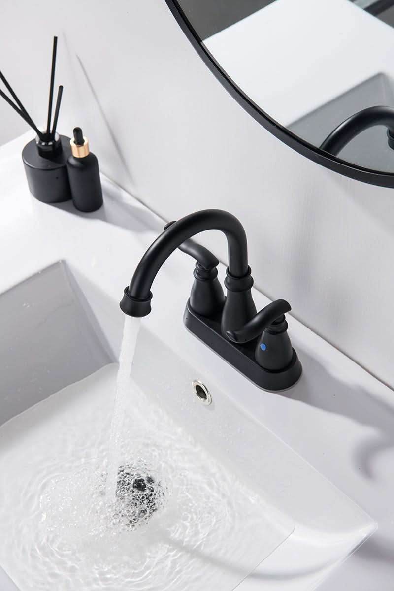 Kitchen Faucet - Quick Open Valve, 180° Swivel, CUPC Certified color:Matte Black