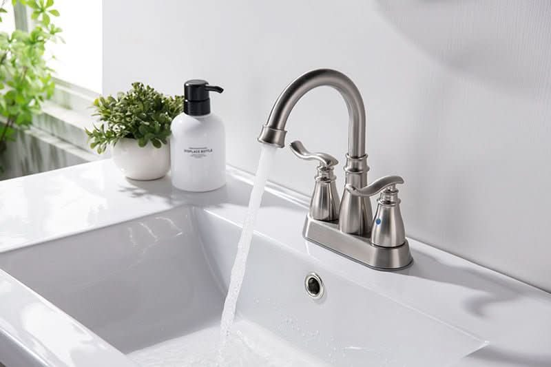 Kitchen Faucet - Quick Open Valve, 180° Swivel, CUPC Certified color:Brushed Stainless Steel