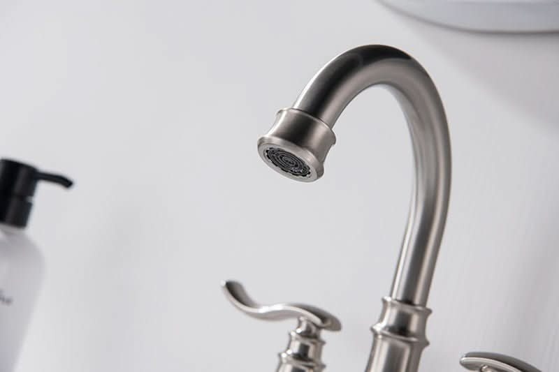 Kitchen Faucet - Quick Open Valve, 180° Swivel, CUPC Certified color:Brushed Stainless Steel