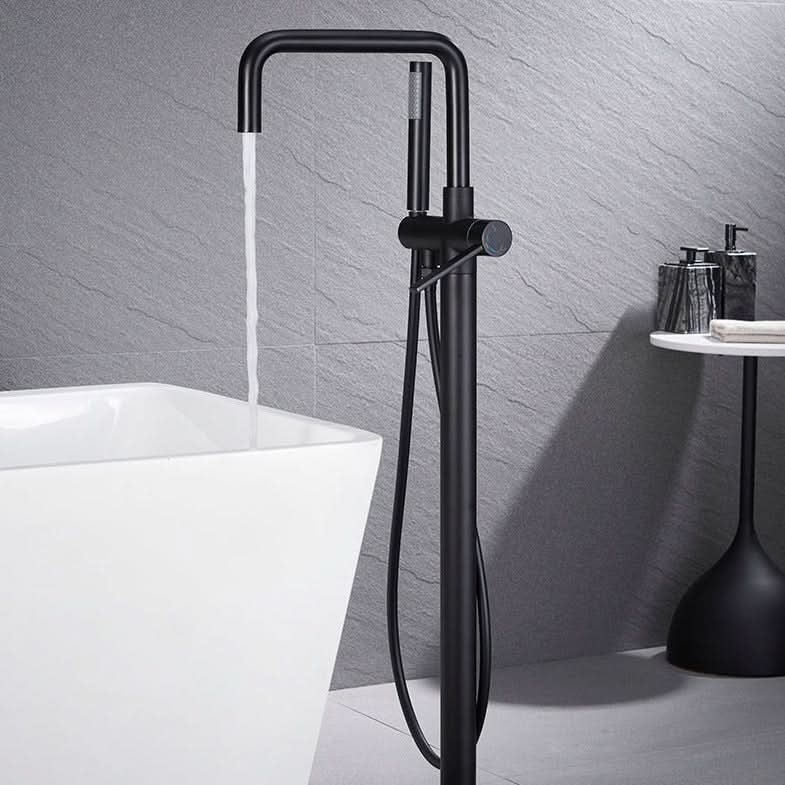 Bathroom Faucet with Handheld Shower color:Matte Black