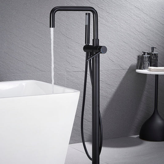 Bathroom Faucet with Handheld Shower color:Matte Black