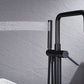 Bathroom Faucet with Handheld Shower color:Matte Black