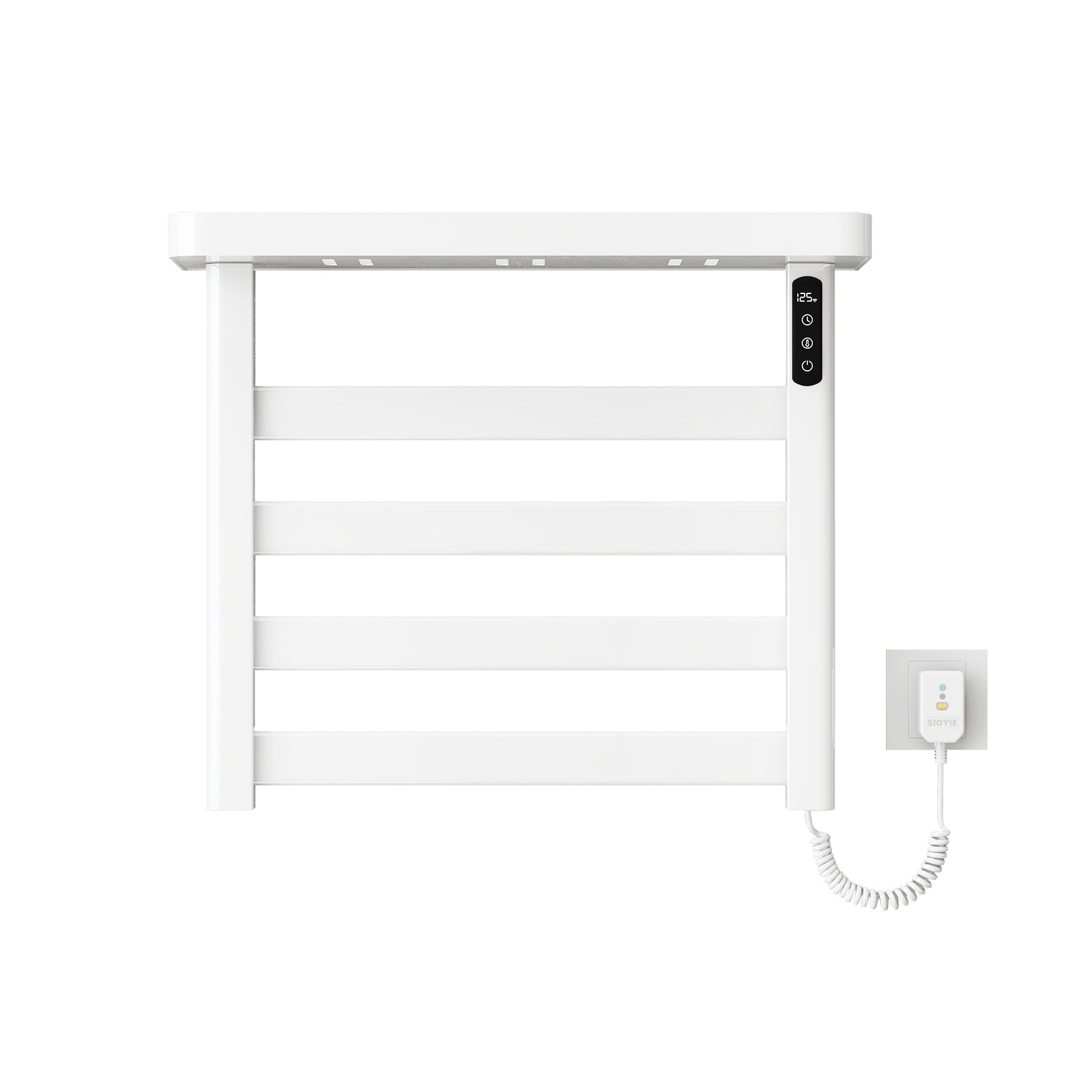 22" X 19" Smart Heated Towel Rack – Energy Efficient, Quick Drying, Safe & Stylish color: White