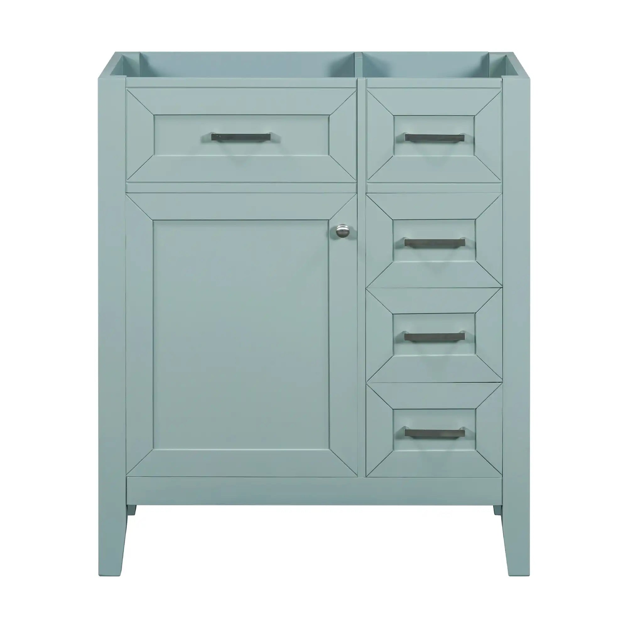 30" single freestanding bathroom vanity front view | Ace Decor