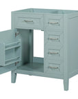 30" single freestanding bathroom vanity with door rack storage | Ace Decor
