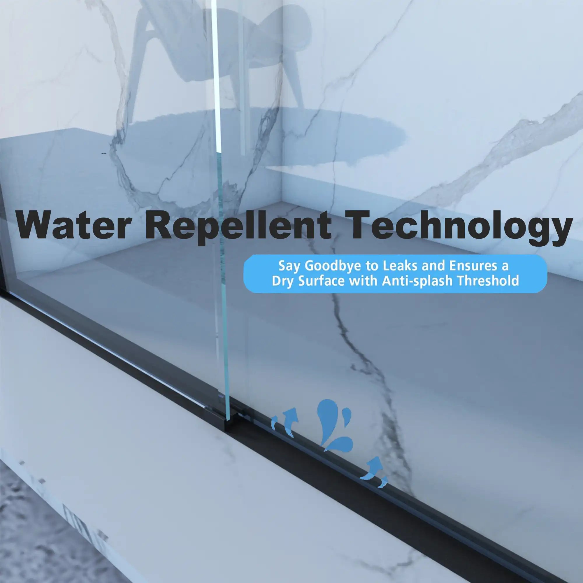 Montra-Plus Series 60&quot; x 70&quot; Matte Black Framed Double Sliding Shower Doors - 4&#39;&#39; Adjustable Fit