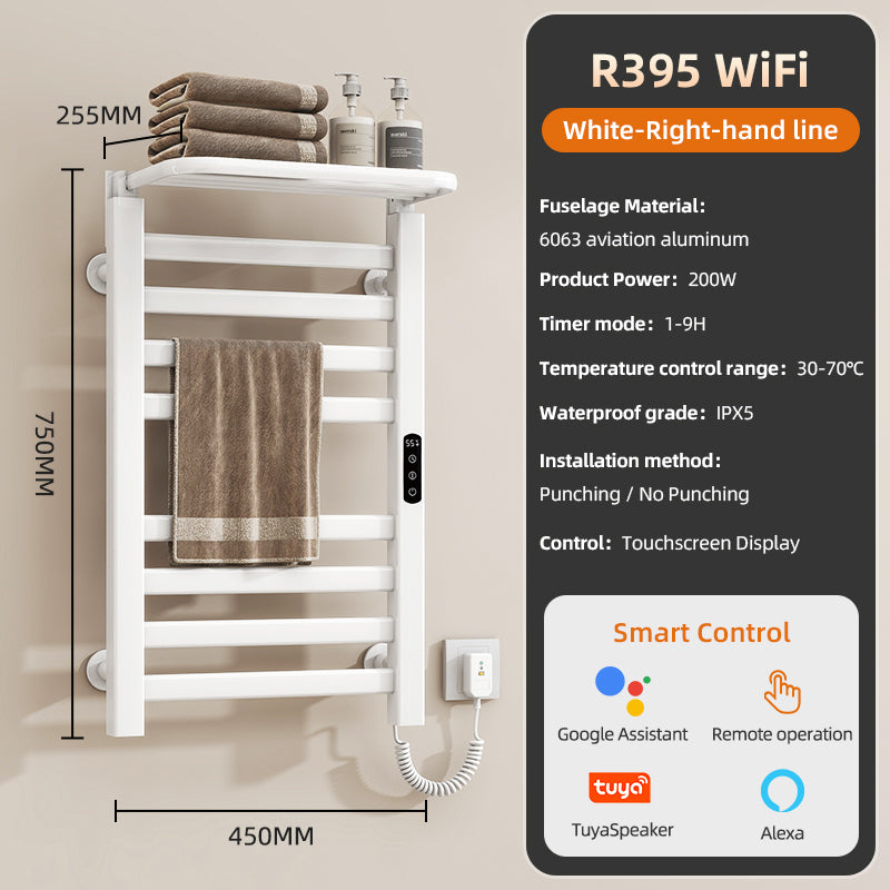 18&quot; X 30&quot; Heated Towel Rack – 360° Bacteria-Free, Energy-Efficient &amp; Waterproof