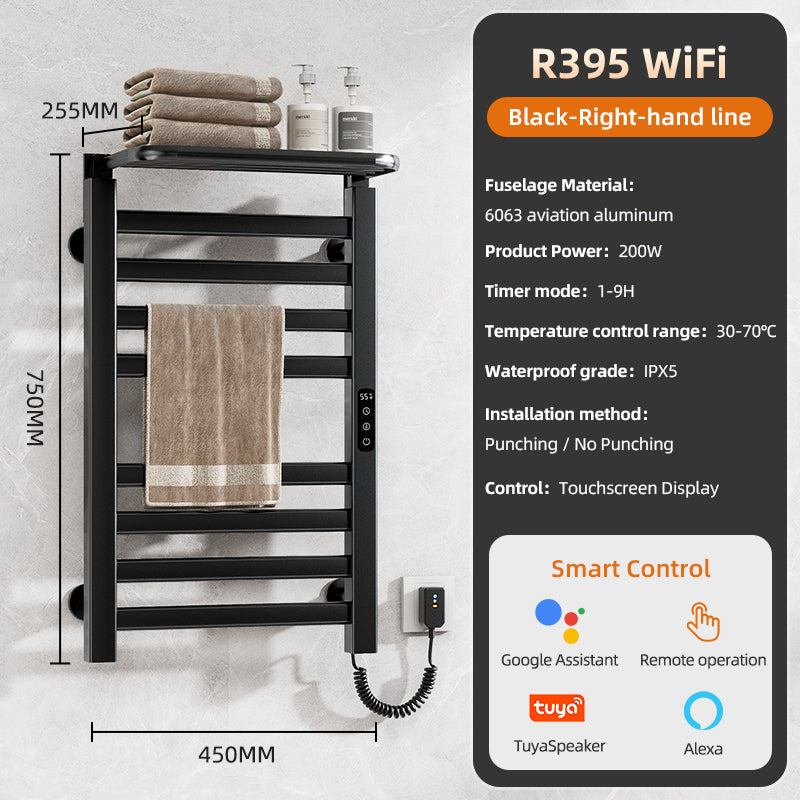 18&quot; X 30&quot; Heated Towel Rack – 360° Bacteria-Free, Energy-Efficient &amp; Waterproof