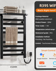 18" X 30" Heated Towel Rack – 360° Bacteria-Free, Energy-Efficient & Waterproof