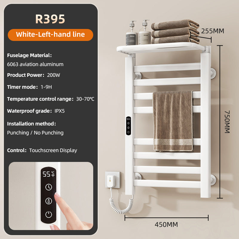 18&quot; X 30&quot; Heated Towel Rack – 360° Bacteria-Free, Energy-Efficient &amp; Waterproof