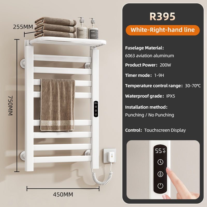 18&quot; X 30&quot; Heated Towel Rack – 360° Bacteria-Free, Energy-Efficient &amp; Waterproof