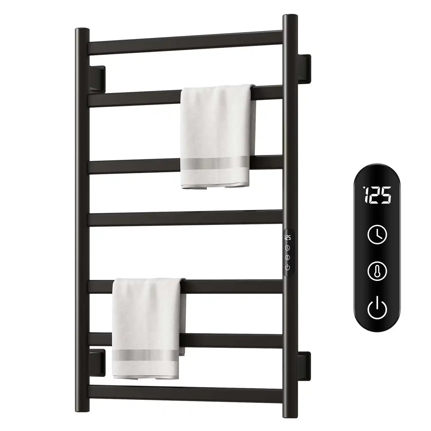 Erynd 20&quot; x 32&quot; 7-Bar Wall Mounted Electric Towel Warmer
