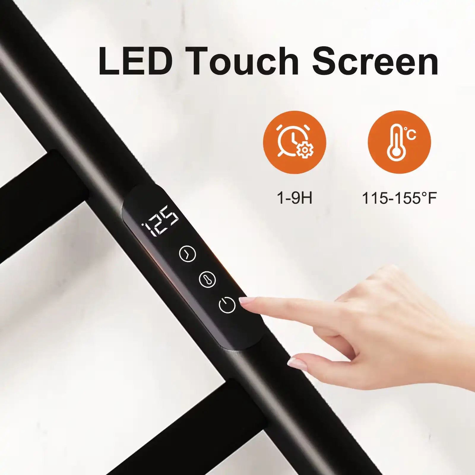 Erynd 20&quot; x 32&quot; 7-Bar Wall Mounted Electric Towel Warmer