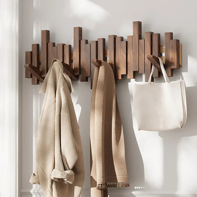 Éclat 6-Hook Piano Key Wood Wall-Mounted Hanger