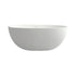 Aura Series 55" Solid Surface Matte White Soaking Freestanding Bathtub