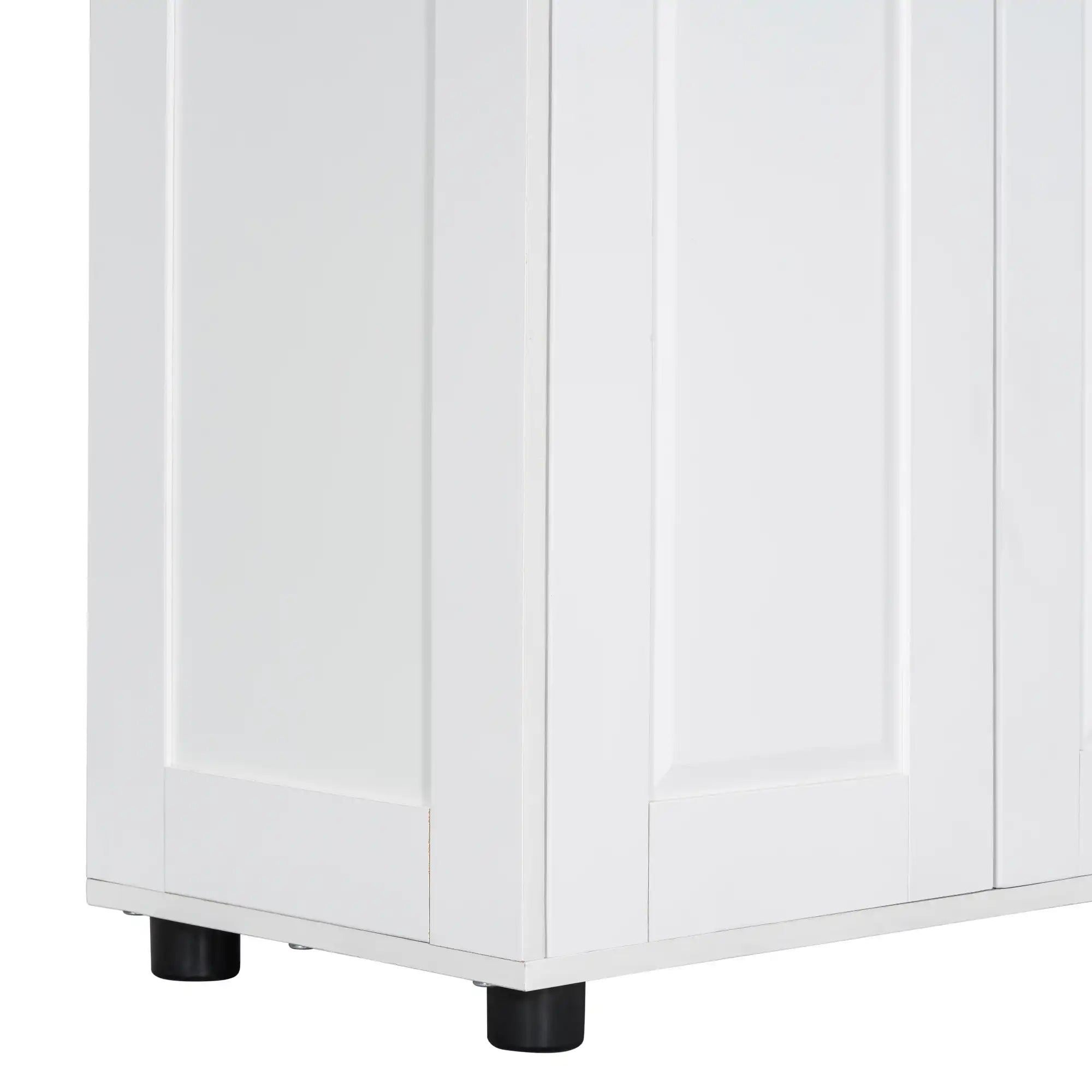 71.25” High White Tower Cabinet Bathroom – 5 Adjustable Shelves, Anti-Tip Design &amp; Space-Saving Storage