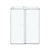 Gorgeous Double Sliding Frameless Shower Door With 3/8 Inch Clear Glass color:brushed nickel