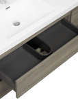 71 X 20 Modern Floating Double Sink Bathroom Vanity - Wall Mounted Storage Cabinet color: Ash Grey